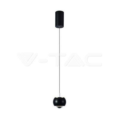 V-TAC VT-10078 9W LED Висяща Лампа (10*10*100см) Черно 3000K