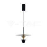 V-TAC VT-10085 9W LED Висяща Лампа (30*320*100CM) Черно+Златно Тяло 3000K