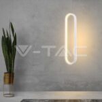 V-TAC VT-10074 13W LED Висяща Лампа 40CM 3000K Бяло Тяло