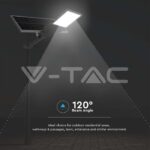 V-TAC VT-10227 30W Улична Лампа Соларна Bridgelux Чип 6500K