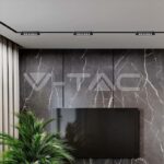 V-TAC VT-10235 5W LED Магнитен Линеен Спот 6400K Черно Тяло