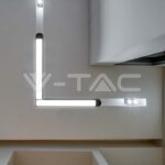 V-TAC VT-10266 25W LED Магнитен Осветител L Форма 4000K Черно Тяло