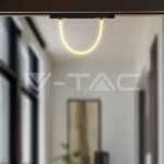 V-TAC VT-10275 12W LED Smart Магнитен Релсов Усветител Гъвкав 1M CCT: 3IN1 Димиращ Черно Тяло