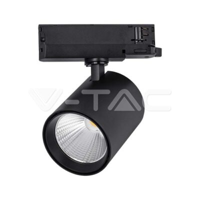 V-TAC VT-10281 30W LED COB Релсов Прожектор 4000K Черно Тяло