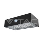 V-TAC VT-10305 3W LED Соларна Стенна Лампа със Сензор 4000K+3000K Черна