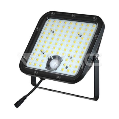 V-TAC VT-10310 30W LED Соларен Прожектор LiFePo Батерия 3.7V Черен 4000K