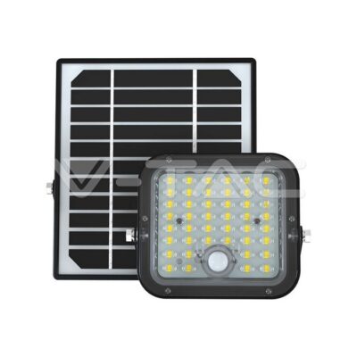 V-TAC VT-10313 10W LED Соларен Прожектор LiFePo Батерия 3.7V Черен 6000K