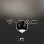 V-TAC VT-10341 5W LED Висяща Лампа Черно Тяло 3000K