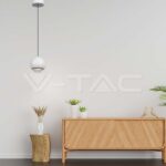 V-TAC VT-10342 5W LED Висяща Лампа Бяло Тяло 3000K