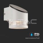 V-TAC VT-10395 1W LED Соларна Стенна Лампа SMD Бяло Тяло IP44 3000K