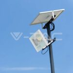 V-TAC VT-10405 12W LED Соларен Прожектор 6000К Бяло Тяло