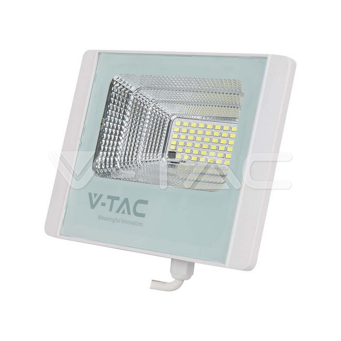 V-TAC VT-23018 12W LED Соларен Прожектор 4000К Бяло Тяло