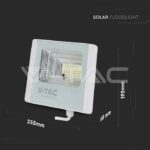 V-TAC VT-10407 16W LED Соларен Прожектор 6000K Бяло Тяло