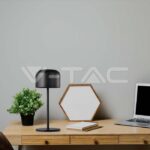 V-TAC VT-10450 LED Настолна Лампа 2200mAH Батерия D86*H210mm Бяло Тяло IP54 3000K+6000K