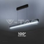 V-TAC VT-10468 40W LED Linear Hanging Suspension Light : Up & Down System 3IN1 Black Body