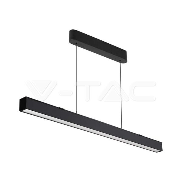 V-TAC VT-10468 40W LED Linear Hanging Suspension Light : Up & Down System 3IN1 Black Body