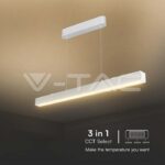 V-TAC VT-10469 40W LED Linear Hanging Suspension Light : Up & Down System 3IN1 White Body