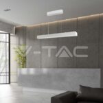 V-TAC VT-10469 40W LED Linear Hanging Suspension Light : Up & Down System 3IN1 White Body