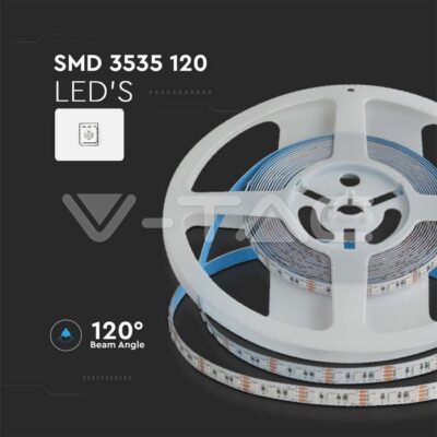 V-TAC VT-10556 LED Лента SMD 3535 120LED Double PCB 8mm RGB12W/M