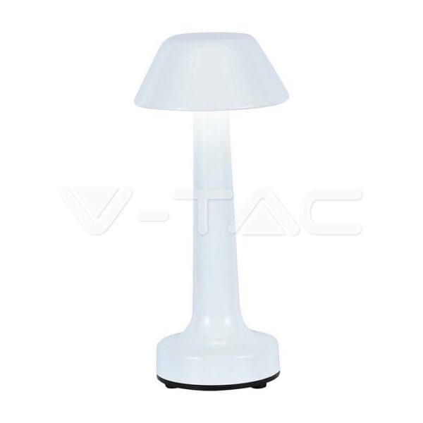 V-TAC VT-10569 2W LED Настолна Лампа (D100*230) 3 в 1 Бяло Тяло