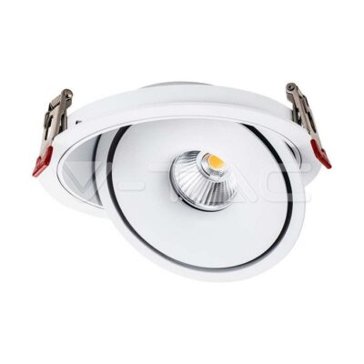 V-TAC VT-10579 12W LED COB Луна 3 в 1 Бяло Тяло