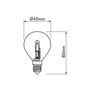 Vito 1130110 HALON G45 CLEAR 2800K IP20 28W E14 220V