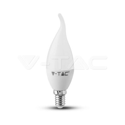 V-TAC VT-118 LED Крушка SAMSUNG Чип 5.5W E14 Кендъл Пламък 4000K