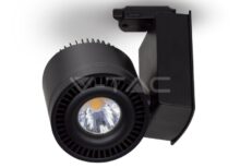 V-TAC VT-1238 45W LED COB CRI>95 Прожектор Релсов Монтаж черно Тяло Бяла Светлина
