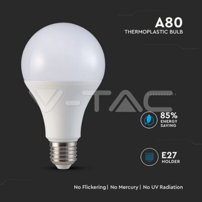 V-TAC VT-127 LED Крушка SAMSUNG Чип 18W E27 A80 4000K