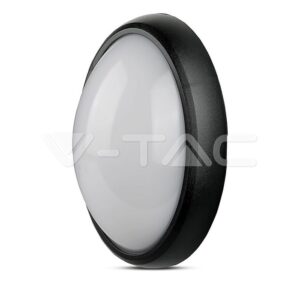 V-TAC VT-1268 8W Плафон Овал Черно Тяло 6400K IP66