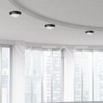 V-TAC VT-1350 12W LED Плафон Овално Тяло Външен Монтаж Черно Тяло IP54 Топло Бяла Светлина