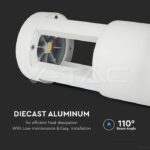 V-TAC VT-128318 10W LED Наземна Лампа Бяло Тяло 25см 5000К