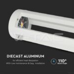 V-TAC VT-128326 10W LED Наземна Лампа Бяло Тяло 80см 4000К