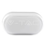 V-TAC VT-1311 8W LED Плафон Правоъгълен Овал Бяло Тяло Топло Бяла Светлина IP54