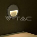 V-TAC VT-1318 2W LED   за Стъпала Сиво Тяло Кръг Неутрално Бяла Светлина