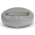 V-TAC VT-1318 2W LED   за Стъпала Сиво Тяло Кръг Неутрално Бяла Светлина