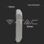 V-TAC VT-1325 2W LED   за Стъпала Сиво Тяло Квадрат Топло Бяла Светлина