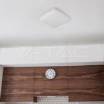 V-TAC VT-13959 25W LED Плафон SAMSUNG Чип Frameless Квадрат 3000K IP44 100lm/W