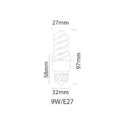 Vito 1411931 MICROZEN T2 2700K IP20 9W E27 220V