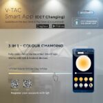 V-TAC VT-1424 10W LED Луна Bluetooth Пожароустойчива Димираща IP65