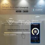 V-TAC VT-1497 SMART LED Плафон 40W Ф350 Звезди Топла + Студена Светлина