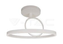V-TAC VT-14984 LED Осветител 38W Плафон 500x200мм 3000K Бял Двоен Кръг