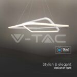 V-TAC VT-14988 LED Осветител 50W Висящ 600x600x1200мм Димиращ Бял 3000К