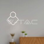 V-TAC VT-15338 LED Осветител 12W Висящ Геометрик 280 x 1800мм Бял 4000К