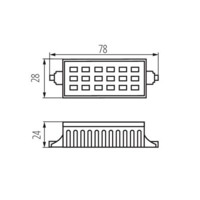 Kanlux 15099 ЛЕД Лампа RANGO MINI LED R7s 220V 6W 3000K