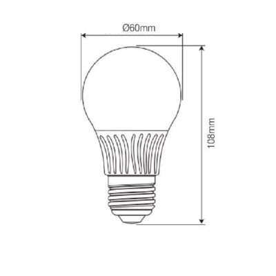 Vito 1512330 Лед Крушка GLOBUS-2 A60 2700K IP20 8W E27 220V