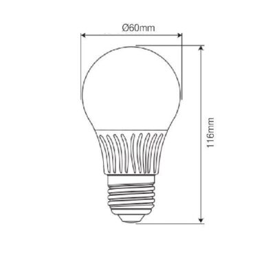 Vito 1512392 Лед Крушка GLOBUS-2 A60 2700K IP20 13.2W E27 220V