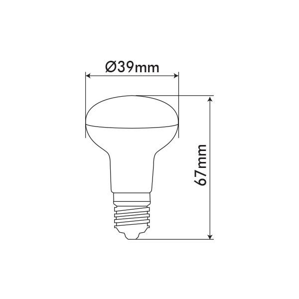 Vito 1512780 Лед Крушка REFLED-2 R39 2700K IP20 5W E14 220V