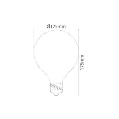 VITO 1514820 ЛЕД Филаментна Лампа LEDISONE-2-SOFT GLOBE G125 E27 8W 944Lm 2700K