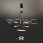 V-TAC VT-15345 LED Осветител 46W Висящ 40*60*80*150CM Черно Тяло 3000K